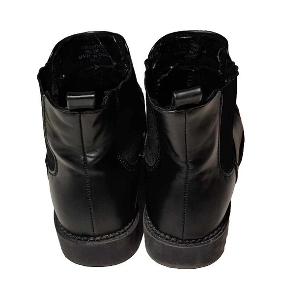 Asos Black Chelsea Ankle Boots Faux Leather Size 6 Womens - Picture 6 of 7